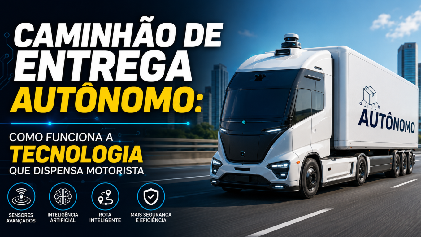 Caminhão de Entrega Autônomo: Como Funciona a Tecnologia que Dispensa Motorista