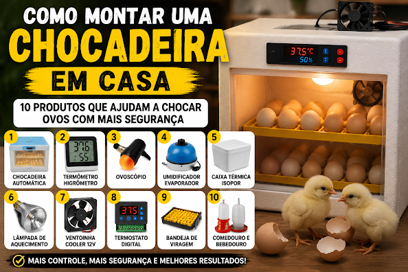 Como montar uma chocadeira em casa: 10 produtos que ajudam a chocar ovos com mais segurança
