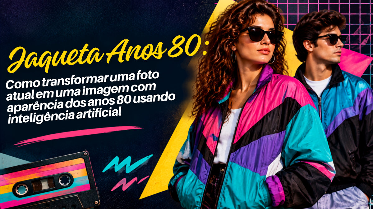 Como transformar uma foto atual em uma imagem com aparência dos anos 80 usando inteligência artificial