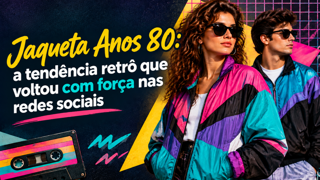 Jaqueta Anos 80: a tendência retrô que voltou com força nas redes sociais